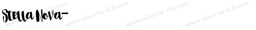 Stella Nova字体转换